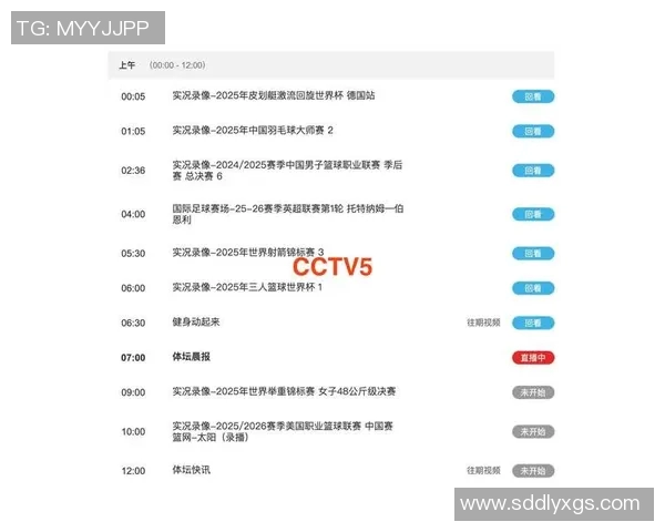 今日CCTV5精彩节目推荐与赛事直播安排一览 今日CCTV5精彩节目推荐与赛事直播安排一览